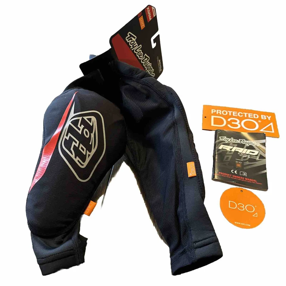 Protectores de codo Troy Lee Designs para adultos escenario MTB negro talla MD/LG Foto 3 de 4