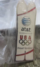 AT&T USA OLYMPIC SKI Media Sponsor Skiing Pin New In Plastic