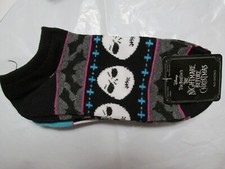 Women's Disney Nightmare Before Christmas No Show Socks 5 Pair Sz 9-11