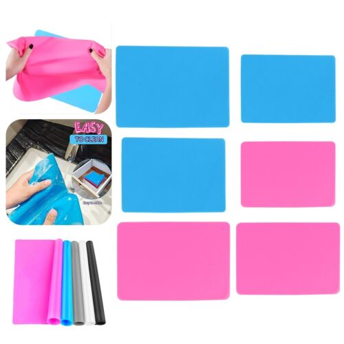 Silicone Sheet Mat for Epoxy Resin and Painting Rose Red Non Skid Surface - Foto 1 di 17