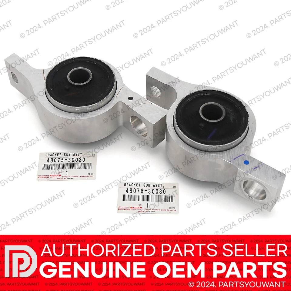 GENUINE Lexus OEM Front Lower Control Arm Bushing 48075-30030 + 48076-30030 SET - Bild 1 von 4