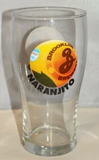 Brooklyn Brewery New York City Naranjito Orange Peel Beer Pint Glass Brewing