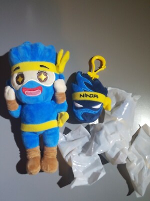 19 Ninja Gamer 8 Plush Roblox Jail Break Series1 Logo It S Game Time Wct Lot Ebay