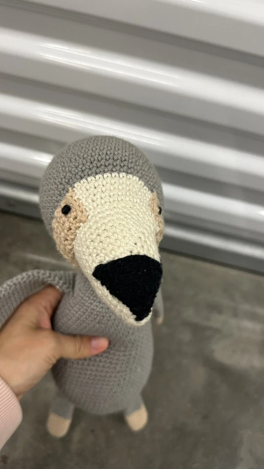Плюшевая игрушка-животное ручной работы вязание крючком ленивец - Изображение 2 из 4