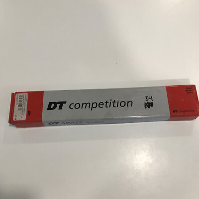 18 Rayons DT Swiss Competition SS 258mm 1.8/1.6 Mm Argent - DB - S56 - Neufs