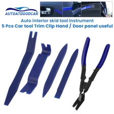 5PCS Car Trim Removal Plier Tool Set Door Panel Fastener Dashboard Plastic Kit