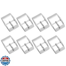 uxcell Metal Roller Buckle Single Prong Belt Buckle Center Bar Buckles for Le...