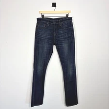 Lucky Brand Mens 110 Slim Dark Wash Denim Jeans 31 x 32 Stretch Pants Casual