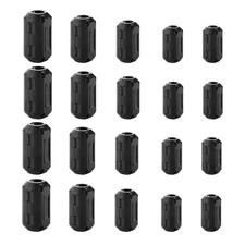 20 Pieces Clip-on Ferrite Ring Core RFI EMI Noise Suppressor Cable Clip for 3...