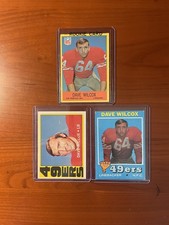 Dave Wilcox 49ers Lot (3) Different w/ 1967 Topps Rookie #178 HOF EX or Better