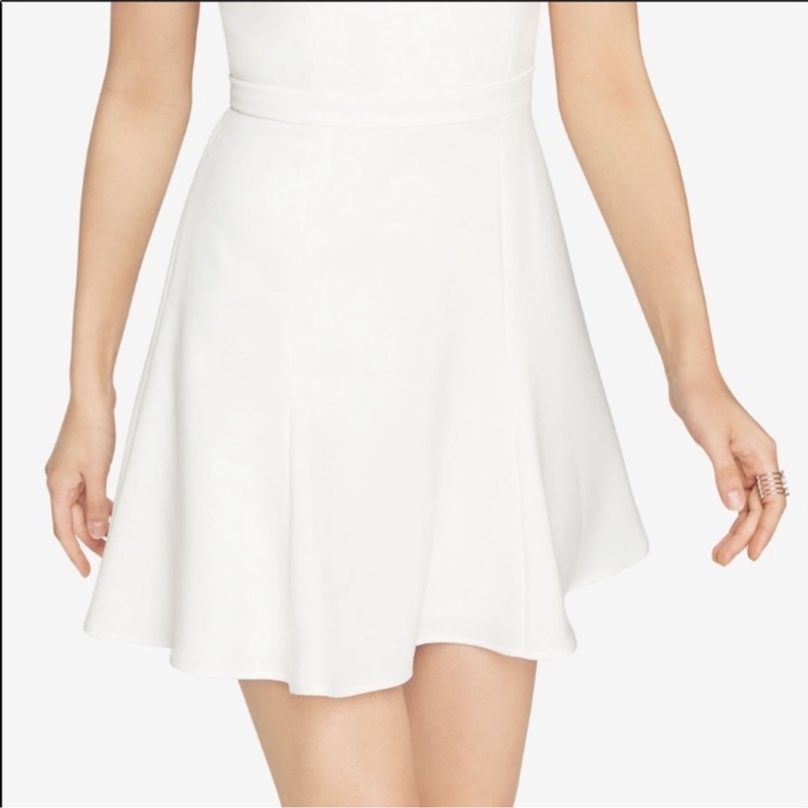 BCBGMaxazria off white Alexia mini dress • size 2 retail $248 thumbnail 3