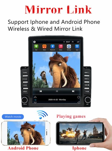 9.7'' Vertical Android 14 32GB Car Stereo Radio Navi For Hyundai Veloster 11-17 - Afbeelding 6 van 24