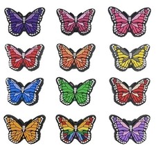 Butterfly Shoe Charms For Clogs Slides Crocs Garden Shoes Butterflies 12 Pcs