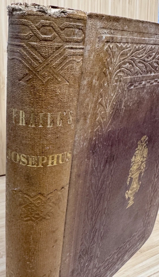 Old 1847 Works of Flavius Josephus A New Translation Rev ROBERT TRAILL Volume 1 Foto 2 de 4