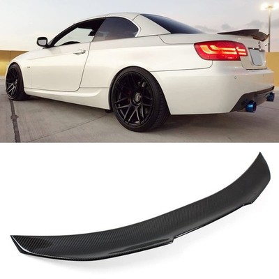 True Highkick Duckbill Carbon Fiber Trunk Spoiler Wing Compatible for 2007-20...