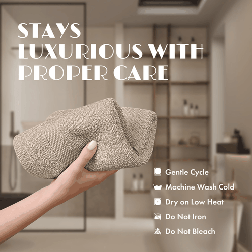 Weiß Klassisch Taupe Waschlappen Set 12 Stück für Körper und Gesicht Handtuch 12x12 Zoll - Bild 6 von 8