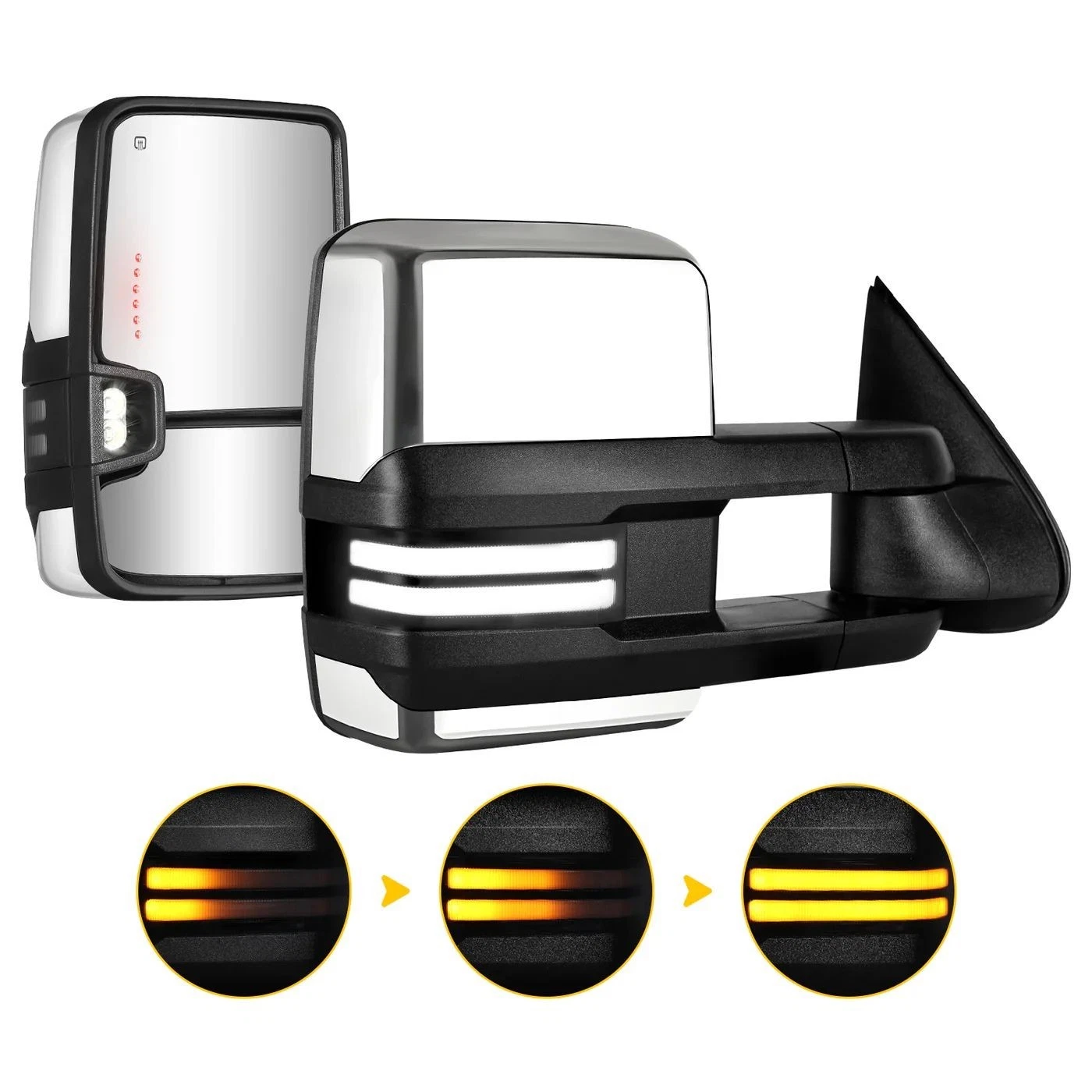 Chrome Towing Mirrors Switchback For 03-06 Silverado GMC Sierra 1500 2500HD 3500
Opens in a new wind