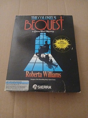 The Colonel's Bequest PC  3.5 & 5   Floppy Disk 1989 Big Box Roberta Williams