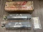 RARE 1960’s NOS Ford Edelbrock Finned Aluminum Valve Covers 289 302  103R-55
