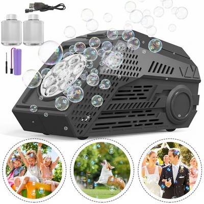 LED Seifenblasenmaschine Bubble Maker Automatisch Tragbar Kabellos für Party