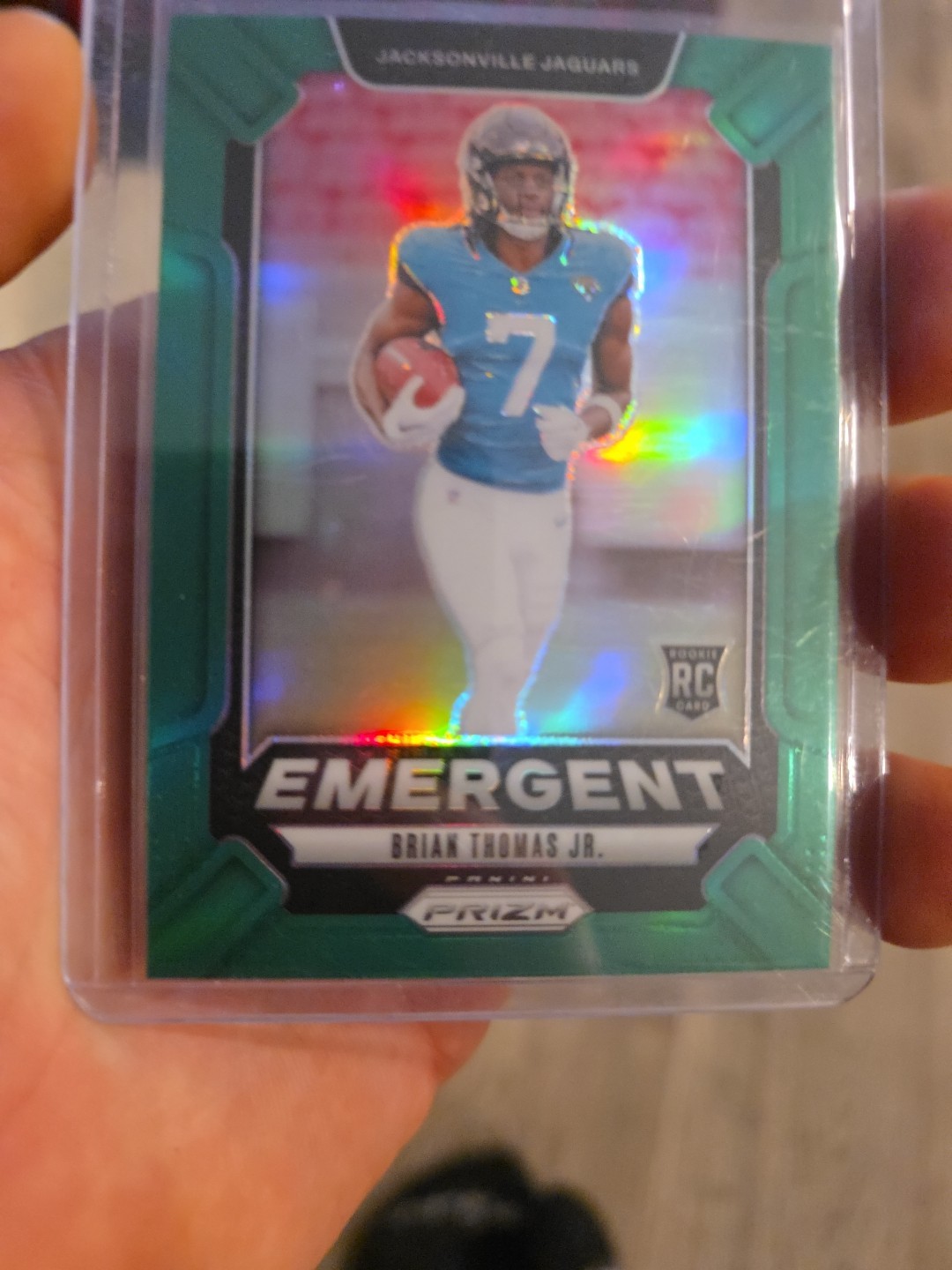 2024 Panini Prizm - Emergent Brian Thomas Jr. #12 Green Prizm (RC)