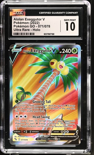 Alolan Exeggutor V graded CGC 10 for sale on eBay