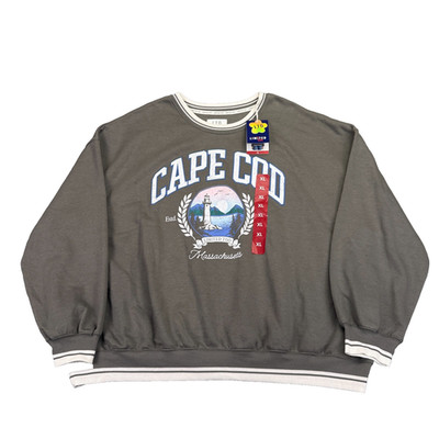 Limited Too Cape Cod Sweatshirt Womens Sz XL Massachusetts Lighthouse Gray LTD2
