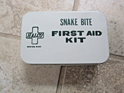 Vintage Halco Snake Bite First Aid Pocket-Kit