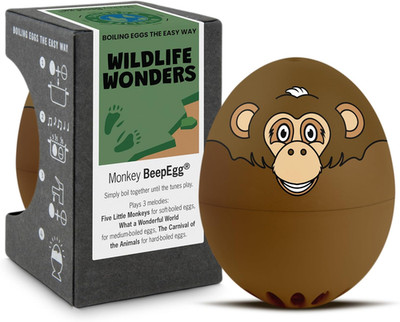 Monkey Beepegg   Egg Timer for Boiling Eggs   Musical Egg Cooker for Soft, Mediu