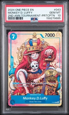 2024 ONE PIECE PROMOS #043 MONKEY D. LUFFY PSA 10 | eBay