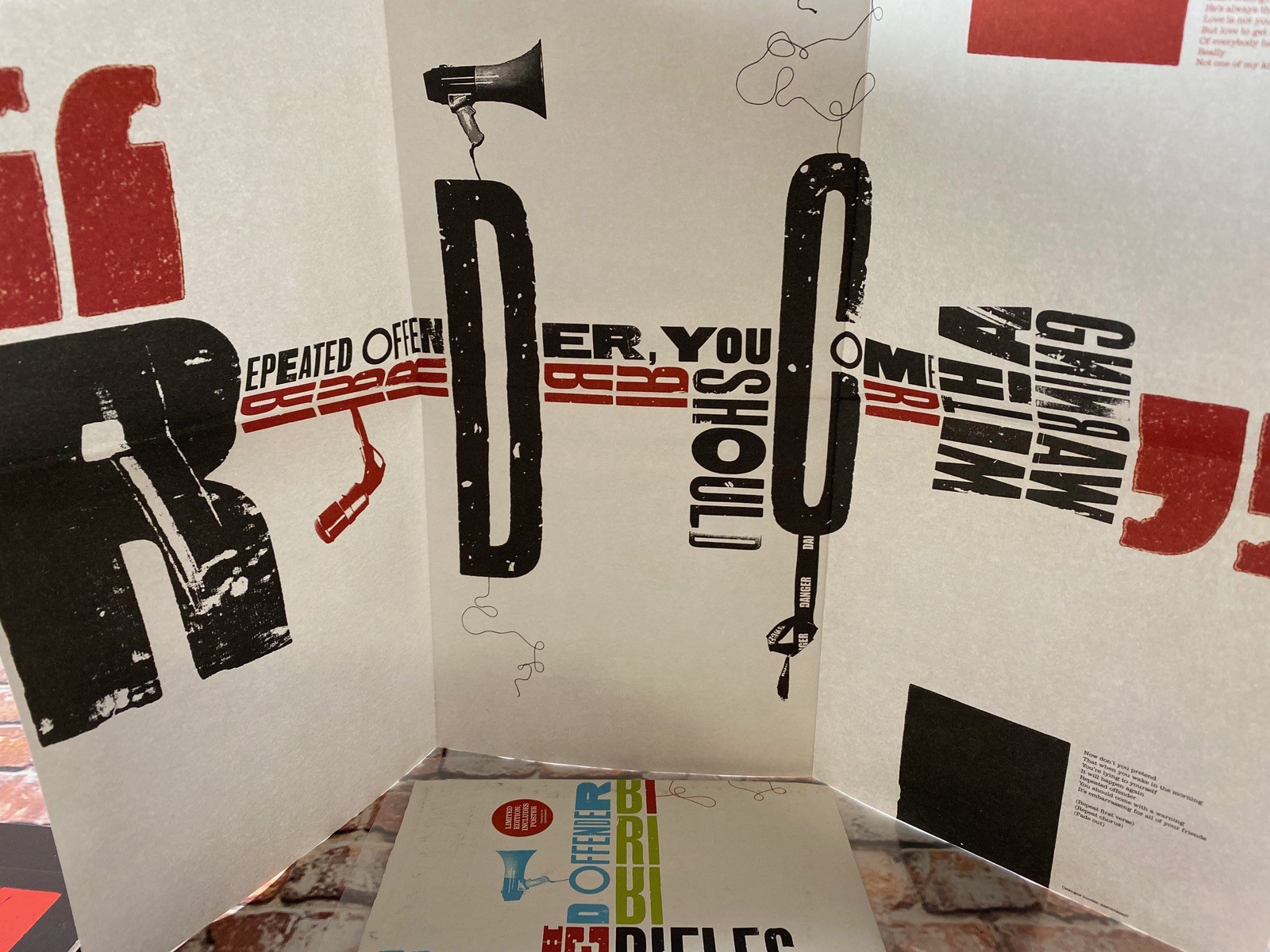 The Rifles Repeated Offender 7"" Vinyl + Poster