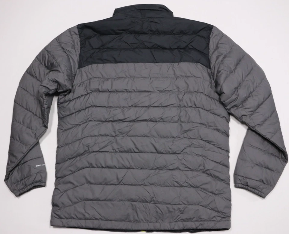Chaqueta acolchada Columbia Omni-Heat para hombre L negra gris abrigo acolchado de invierno Foto 2 de 4
