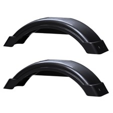 Heavy-Duty Black Plastic Fenders for 8  12" Trailer Tires  21.79  x 7.09  x 6...