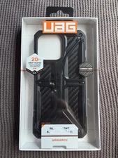 New UAG, Monarch Pro, MagSafe Case for Apple iPhone 15 Pro - Carbon Fiber