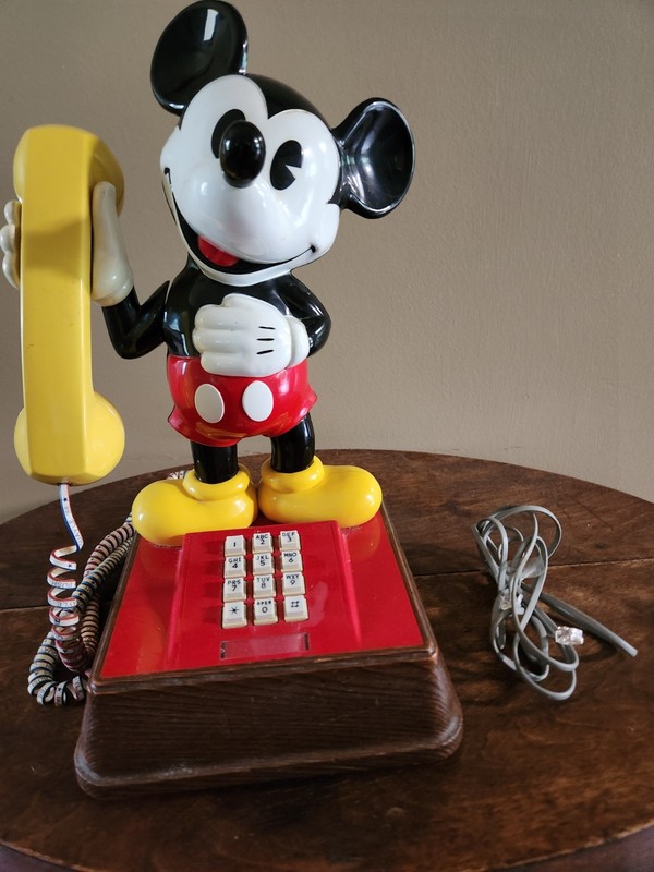 Vintage Mickey Mouse Phone EUC