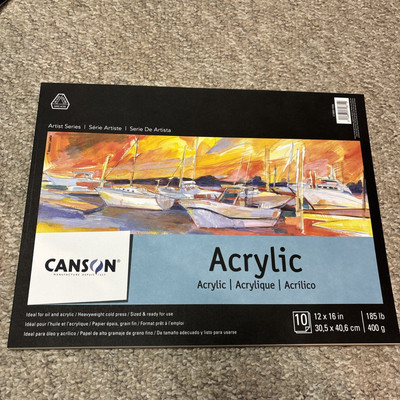 Artist Series Acrylic Paper Pad, 12x16 inches, 10 Sheets 