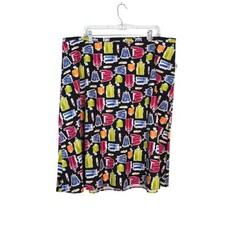 NWT Deadstock Novelty Fashion Print Valerie Stevens A-Line Skirt Size 3X