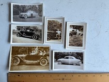 6 Vintage Bw Classic Cars Snapshot Photographs 1920s - 1940s Wood Spoke Wheels