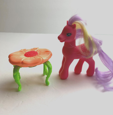 My Little Pony G2 Hasbro Pink Sun Sparkle Purple White Hair & Orange vanity