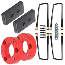 2" Front 1" Rear Leveling Lift Kit for 2004-2020 Ford F-150 Red 2WD / 4WD