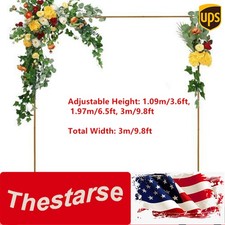 Metal Flower Balloon Frame Square Wedding Arch Backdrop Metal Stand Decor