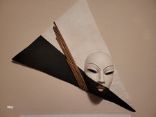 Wand Deko Maske Handgefertigt