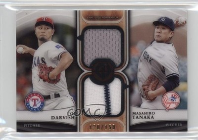 2018 Topps Tribute Dual Relics 120/150 Yu Darvish Masahiro Tanaka #DR-DT 1rb3