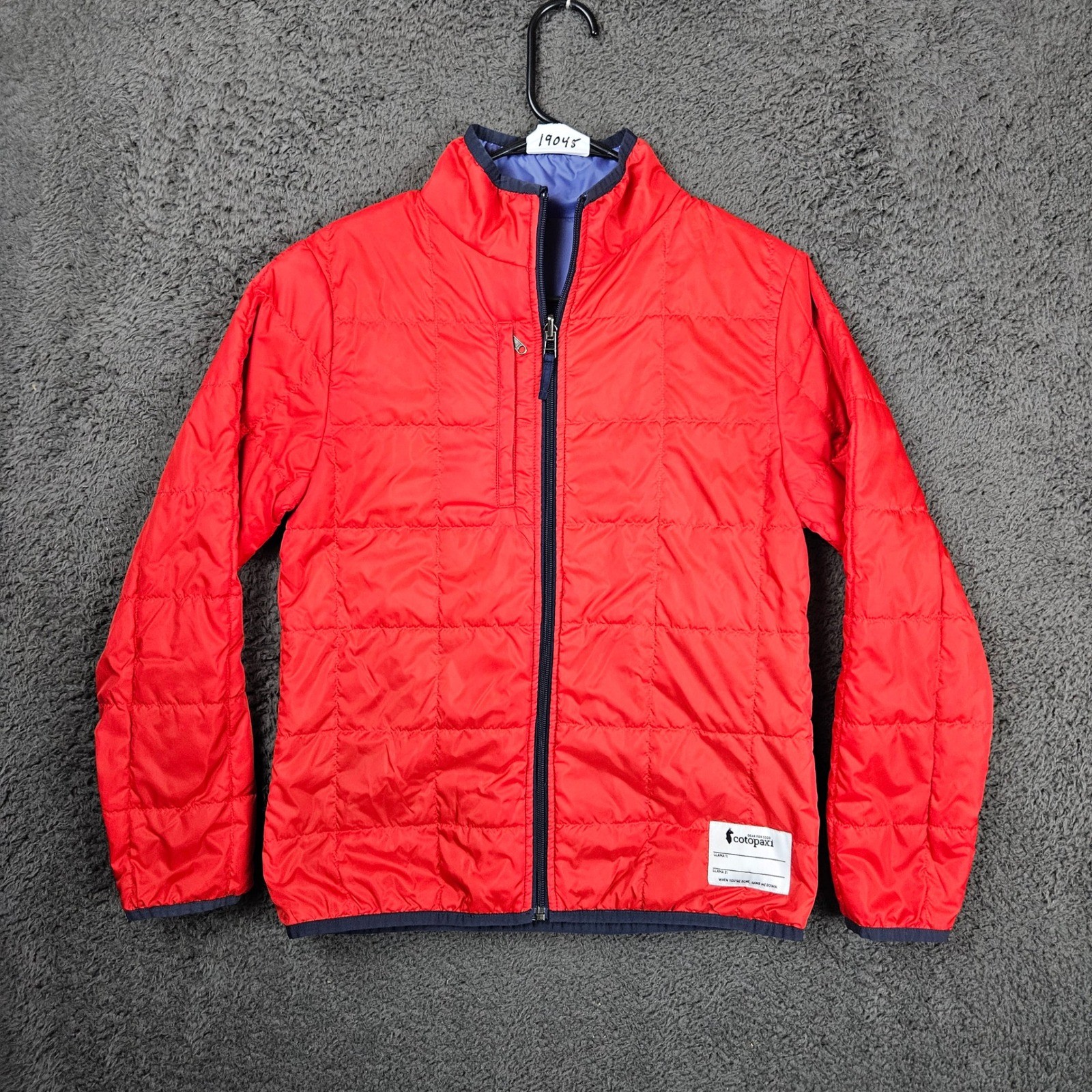Cotopaxi Kid's Reversible Puffer Jacket Red Blue Orange Size L