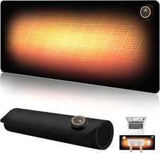 Heated Desk Pad - 31.5" X 13" Heated Mouse Pad 5 Heat Levels  3 Hours Auto Shut