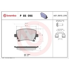 Satz Bremsbeläge Bremsklötze hinten für Audi TT 8J3 8J9 | 24025014