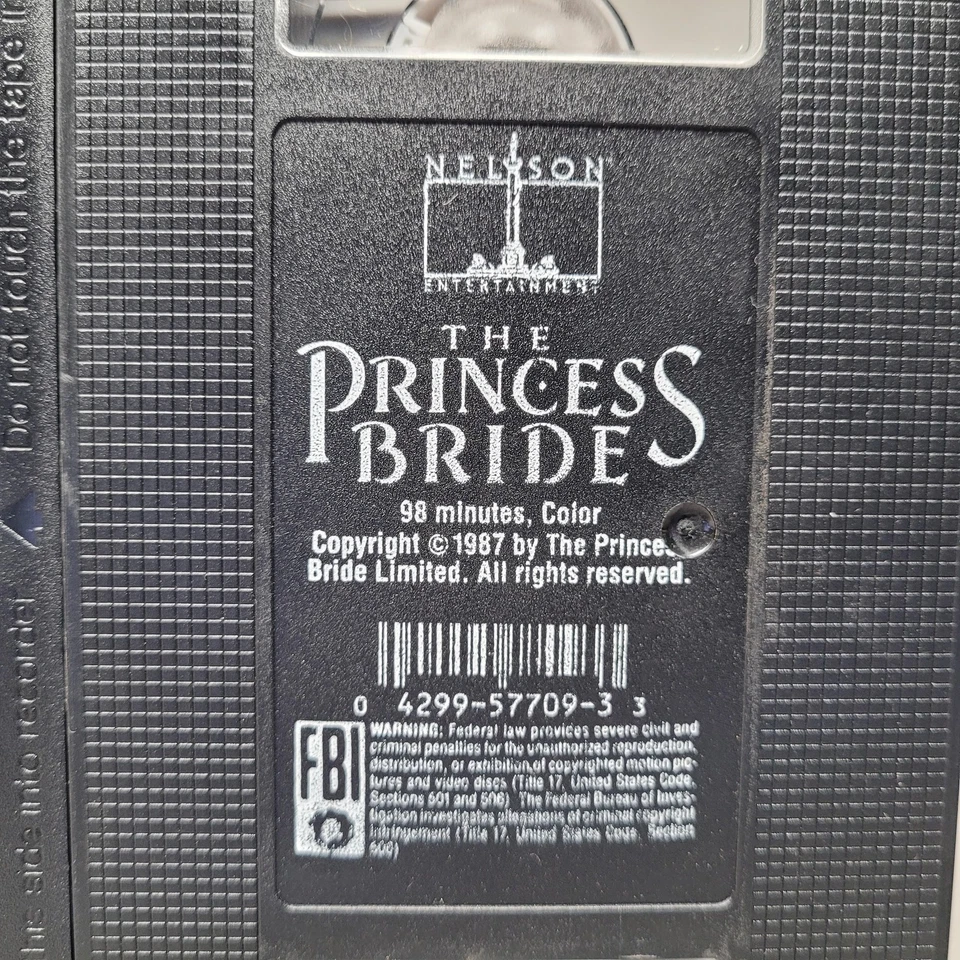 The Princess Bride VHS 1987 NTSC Nelson Entertainment Hi-Fi Stereo Comedy Tested - Image 4 of 4