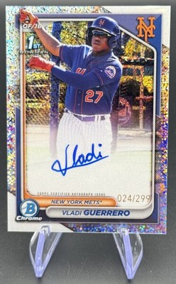 2024 Bowman Chrome Vladi Guerrero #CPA-VG Auto Speckle Refractor /299 1st Mets