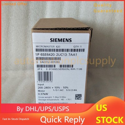 New Siemens 6SE6 420-2UC13-7AA1 6SE6420-2UC13-7AA1 MICROMASTER420 without filter