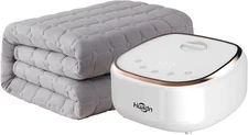 Electric Restful Water Heated Mattress Pad,Upgrade None Wire Quilted Cotton Elec